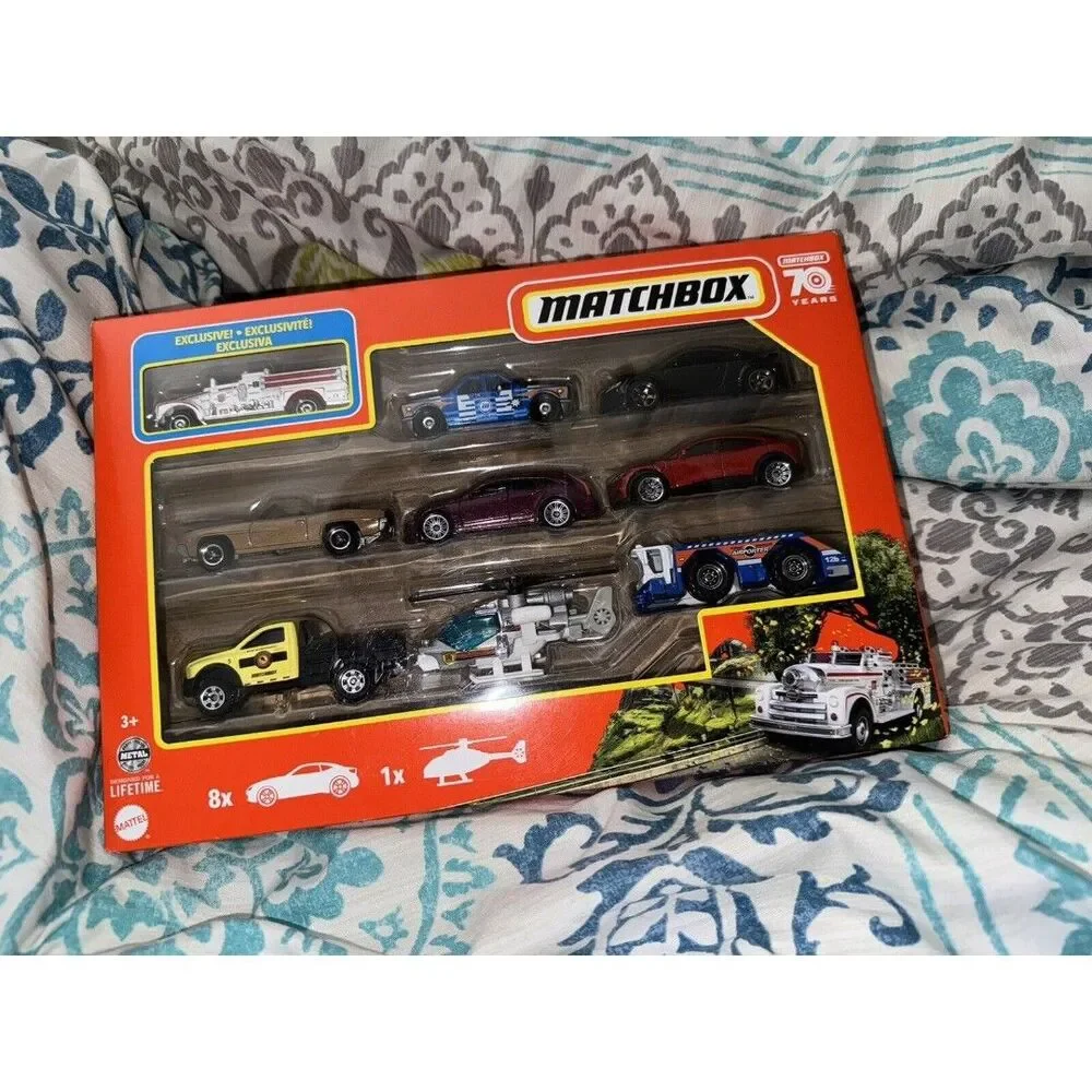 2023 Matchbox 9-Pack | Exclusive Seagrave Fire Engine, Audi | Cadillac, Ford B22